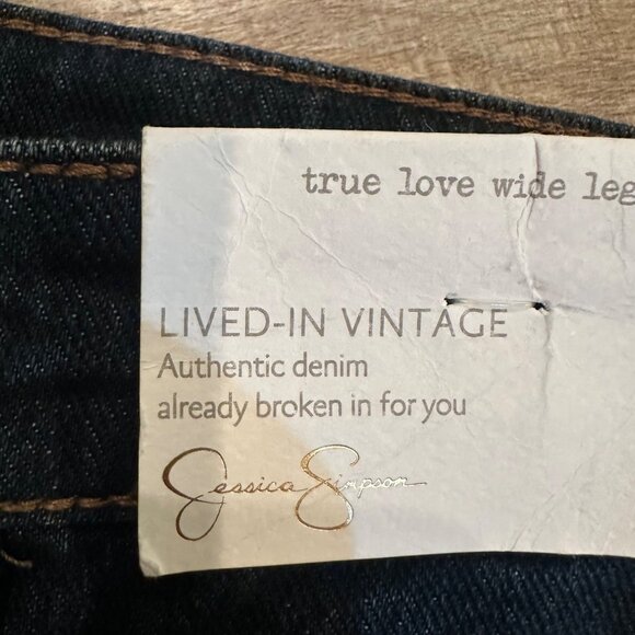 JESSICA SIMPSON WIDE LEG TROUSER JEANS LIVED IN VINTAGE NEW SIZE 25 - Picture 6 of 12